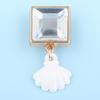 6 Stuks/Set Zomer Strand Schoenschoonmakers, Goudkleurige Schelp Zeester Charms, Oceaan Thema Decoraties voor Klompen Vrouwen Meisjes Schoen Gaten