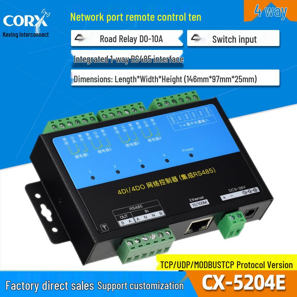 TCP/IP Modbus Network IO Relay Controller with 485 Support