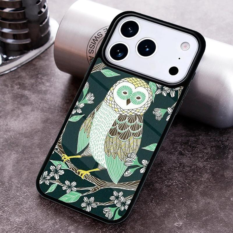 Cute Owl Cartoon Phone Case For iPhone 17 16 15 14 13 12 11 Pro Max Plus 17Air Soft Silicone Cover