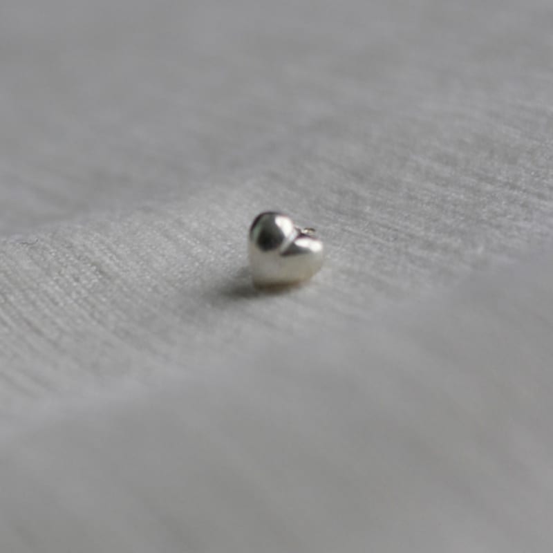 NORMALLEE [Silver 925] Volume Heart Earrings