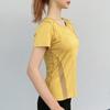 Longchan Women's Quick-Dry Breathable Sports Short-Sleeve T-Shirt