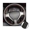 Car Interior Steering Wheel For Honda City Jazz Fit 2007 2008 Car Interior Steering Wheel Perforated Microfiber Leather Cover