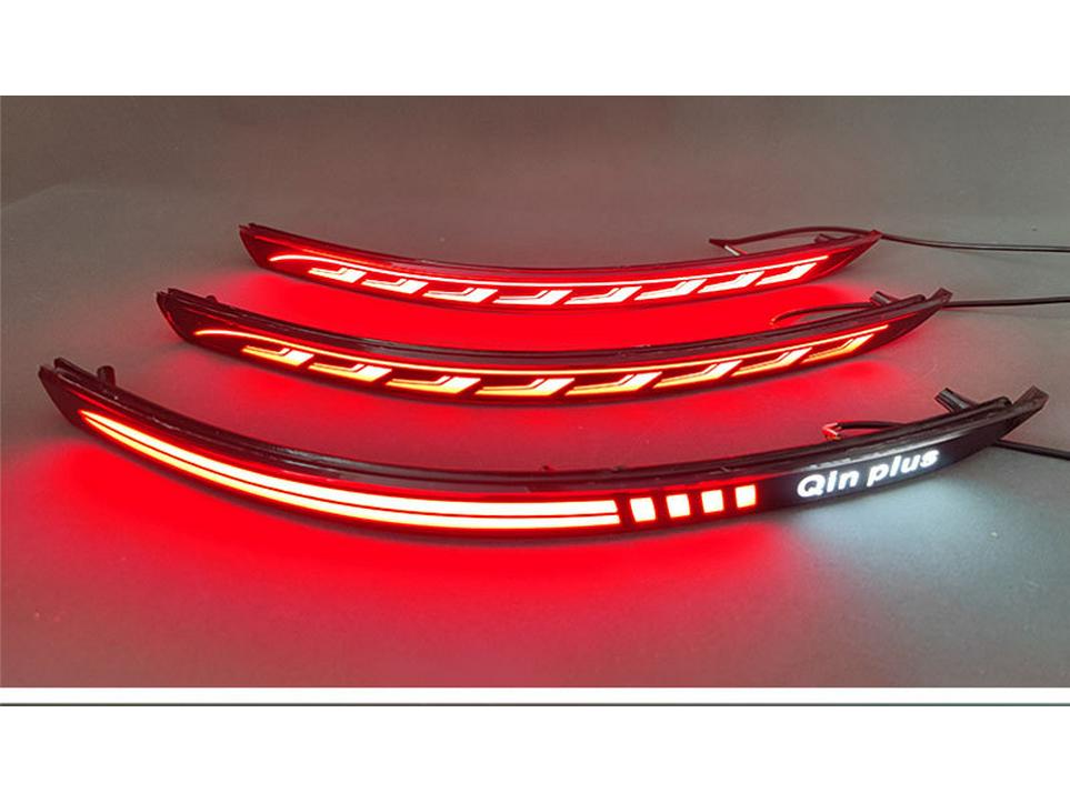 BYD Qin Plus LED Rear Bumper Brake Lights - Compatible with 25 Models, Custom Fit.
