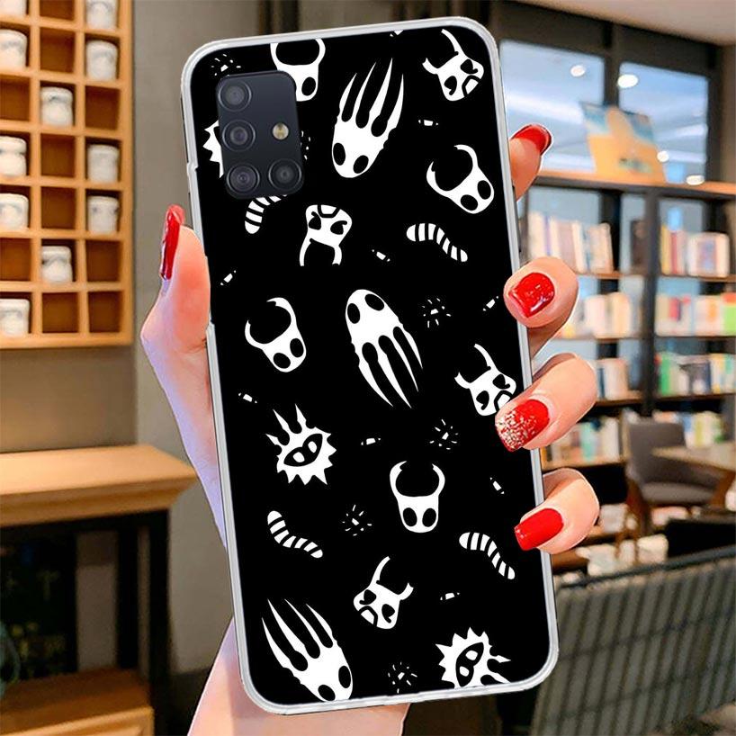 

Hollow Knight Cartoon Cover Phone Case For Samsung Galaxy A12 A22 A32 A52 A72 A02S Phone Case Note 20 Ultra 10 S10 Plus A51 A71 Samsung A72