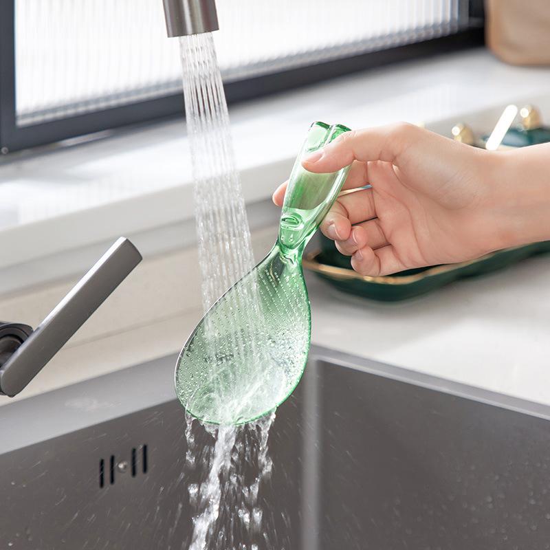 Łyżka do ryżu Monster Gospodarstwo domowe Ryżowar Łyżka do serwowania ryżu Nieprzywierająca łopatka do ryżu Pionowa łyżka do ryżu Przezroczysta łyżka do ryżu