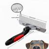 2023 - Dog Brush For Grooming Large Dogs, Long Hair Dog Rake Pet Comb Pet Grooming Brush With Non-slip Hand