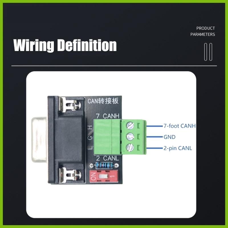 CAN Bus Adapter USB To  120Ohm Resistors Builts In ABS PC Material For Industrial Use