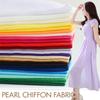 1/3/5M 75D Tessuto Chiffon Perla Georgette Tulle Chiffon Tessuto Trasparente Poliestere Materiale Morbido e Drappeggiato Per Tenda Abito Fodera