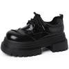 Fashion 2025 Spring Women JK Mary Jane Shoes Fashion Lace Up Shoes Vintage Platform Elegant Thick Heel Shoes