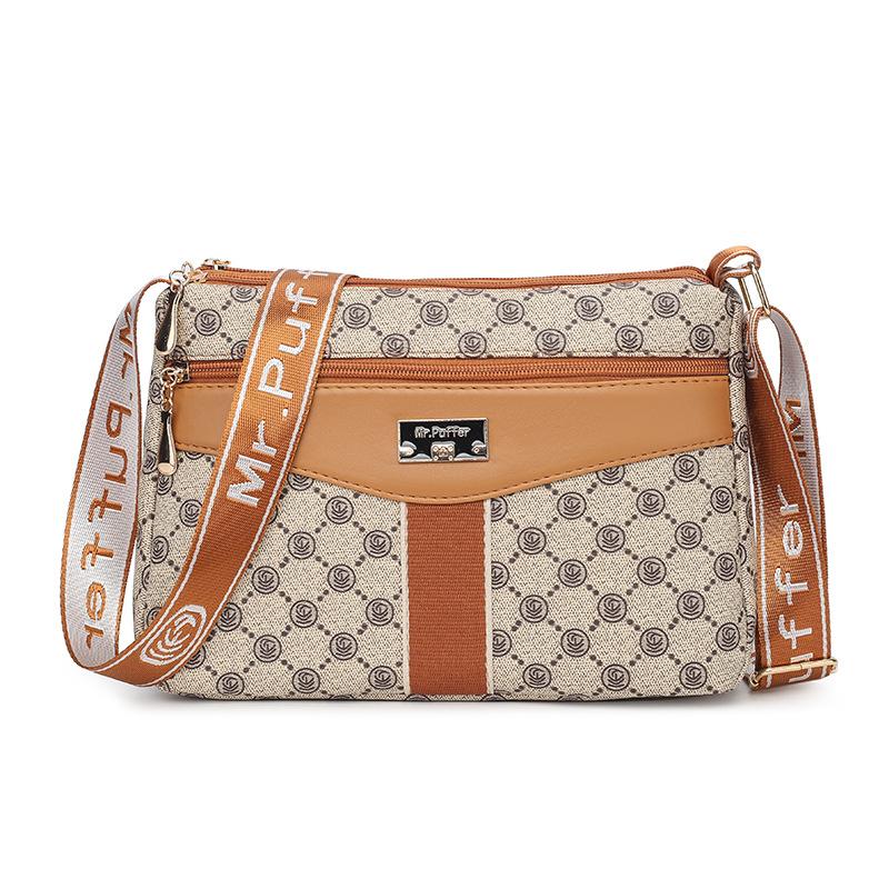 

Medium and old women s bags, mother bags, messenger bags, new women s high-end fashion, mother-in-law wide shoulder straps, old flower bags. Length 26.5 Width 18.5 Height 7.5