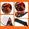 Padel Racket  Beach Padel Tennis Racket for Beginners Intermediates Durable Anti-Vibration Handle Plastic Grip
