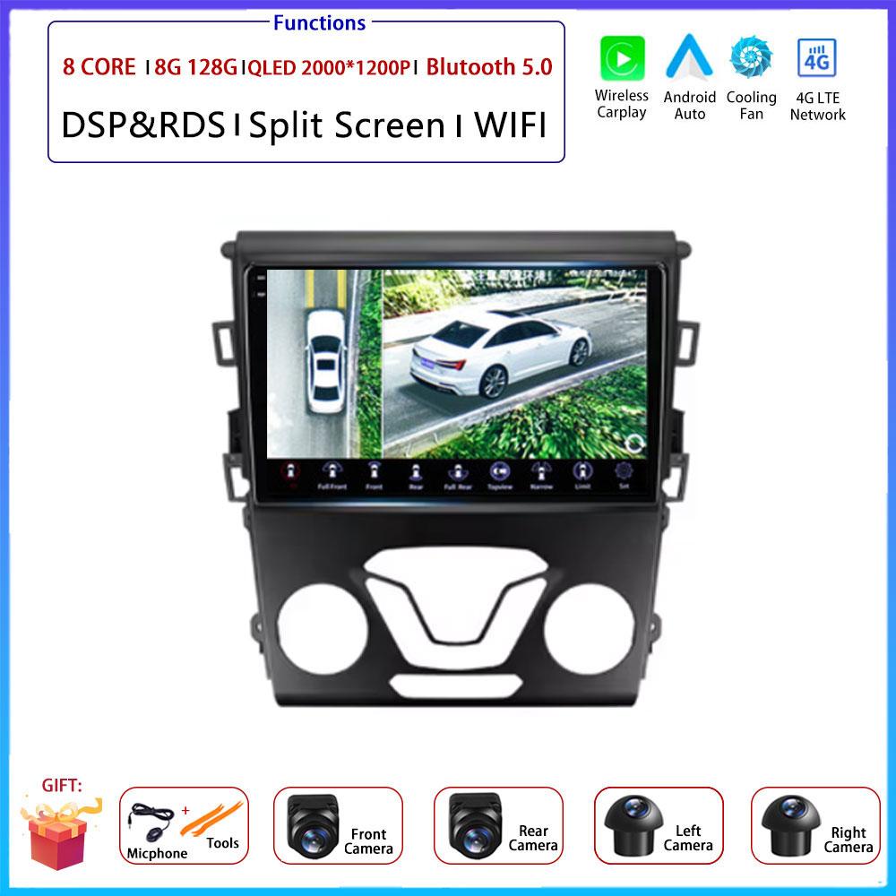 Android Carplay Auto For Ford Mondeo 5 Fusion 2012 2013 2014 2015 2016 - 2019 Car Radio Navigation GPS Multimedia Video Player