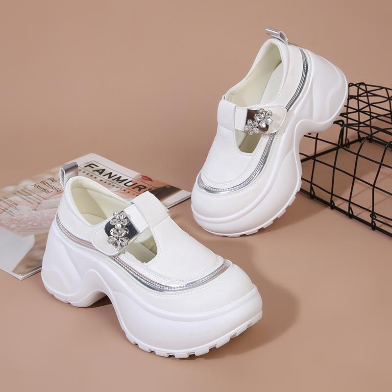 Fashion Platform Hollow Bag with Baotou Daddy Shoes Worn Out 2025 Summer New