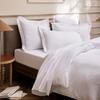 Pillowcase "Prestige" 100% Combed Cotton Satin with Fine Stripes / 120 Threads / Cm² Pure Cotton - - Pillowcase 50 X 70 Cm V