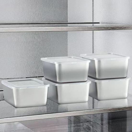Stainless Steel Food Storage Container with Airtight Lid BPA-Free Lunch Box for Meal Prep Freezer Fridge Safe Stackable Airtight Vegetable Keeper