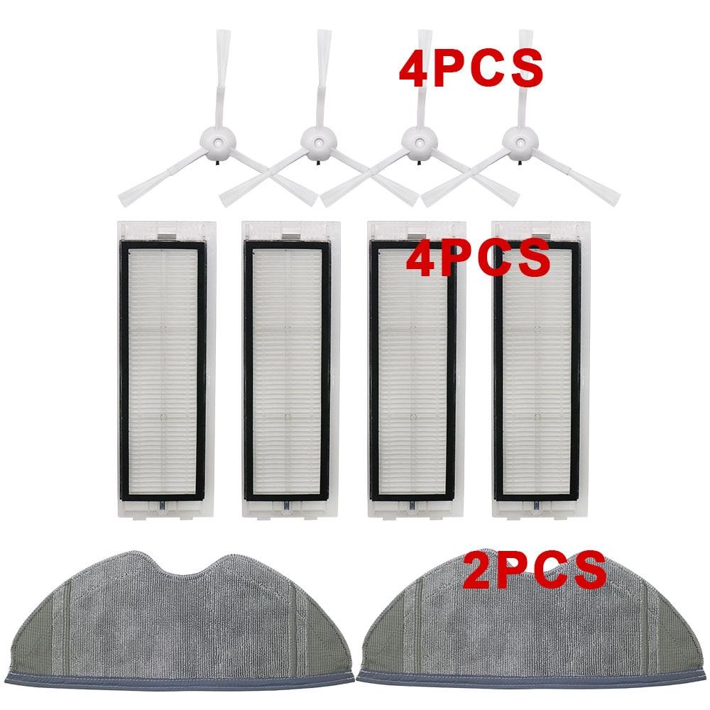 Main Brush Side Brush For 360 S5 S7 Robot Vacuum Cleaner Parts Kit Side Brush Mop Main Brush Filter Set