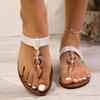 Fashion 2025 The Summer Sandals Women Fashion Casual and Comfortable and Comfortable Beach Outdoor Flip Flop Sandals Ladies Flat Shoes