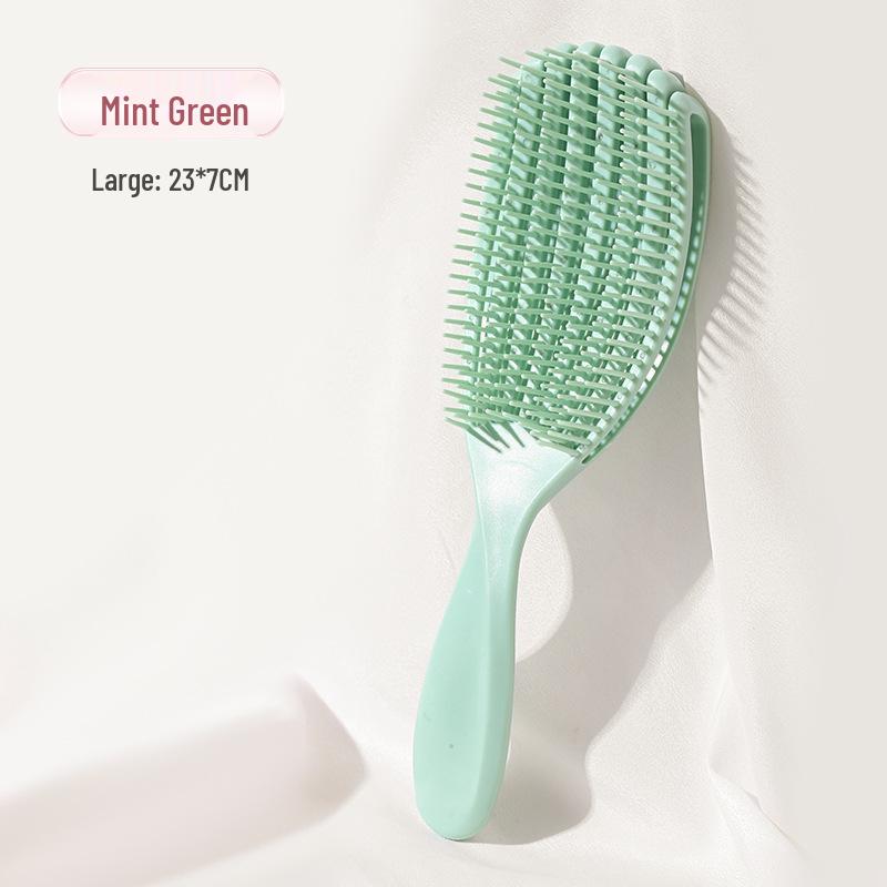 Eight-Claw Large Paddle Brush for Fluffy Women's Curls