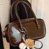 Ielgy Premium Texture Retro Portable Autumn Winter All-Match Pillow Bag Commuter Shoulder Messenger Bag