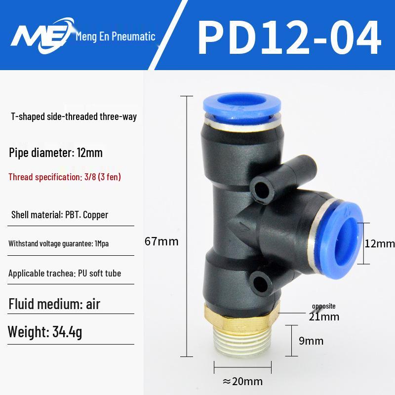 Copper Corrosion-Resistant Pneumatic Quick Connector Fitting for Air Compressors