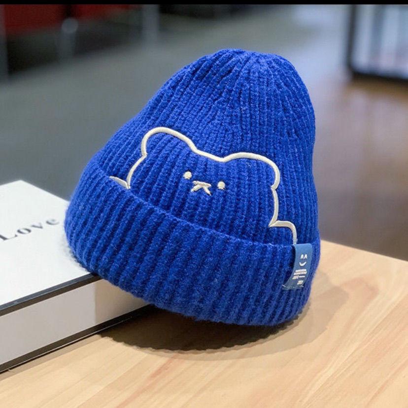 

Живая шапка для родителей и детей, детский медведь, мужской и женский шерстяной колпак для мальчиков, осень и зима, теплая, для студентов, мультяшная вязаная шапка 0-6 years old королевский синий