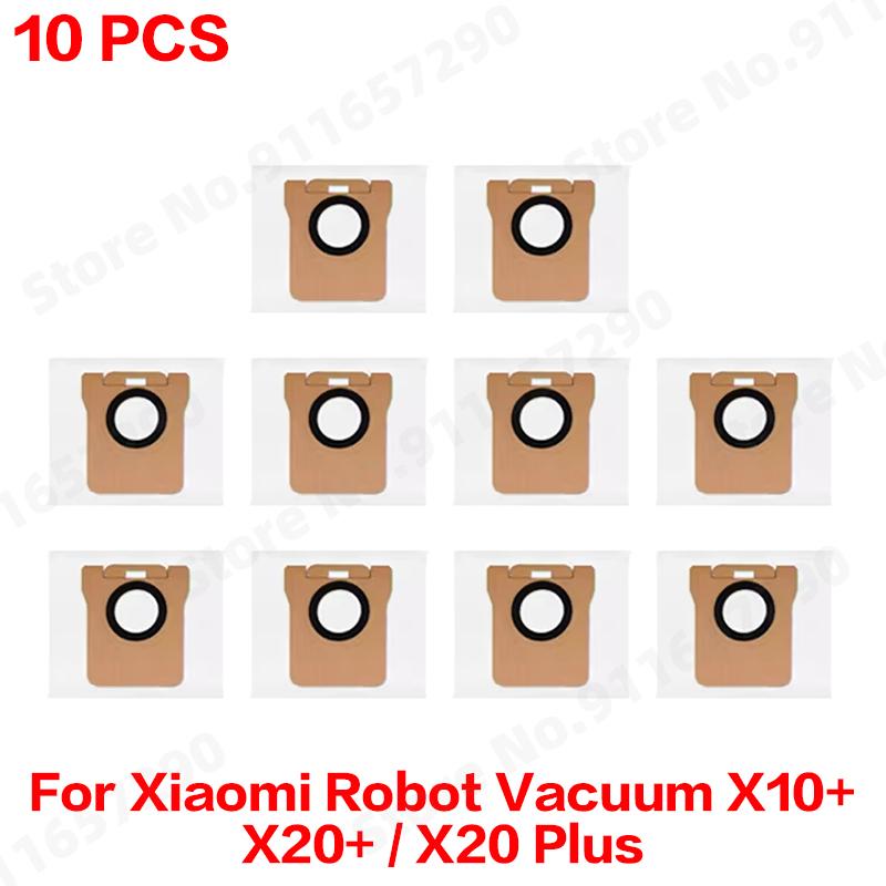 Compatible For ( Xiaomi Robot Vacuum X10+ / X20+ / X20 Plus ) Spare Parts Accessories Main Side Brush Mop Cloth Dust Bag Filter