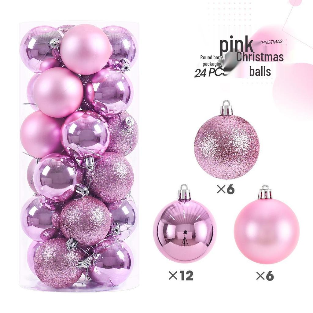 6cm Electroplated Hanging Christmas Ball Ornament Set