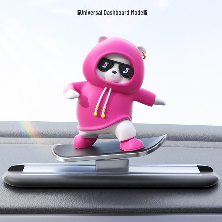 Car Dashboard Cartoon Bear Ornament