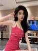 Premium Temperament Pure Desire Spice Girl Sexy Suspender Dress Women's Summer Simple Tight Waist Hip Short Skirt