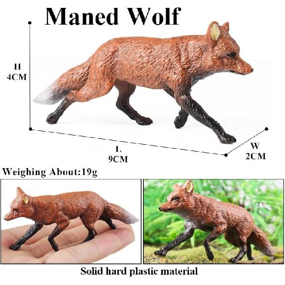 16 PCS Jungle Wildlife Mini Animal Figures Set – Realistic Safari Toy Set for Kids, Educational and Party Favors