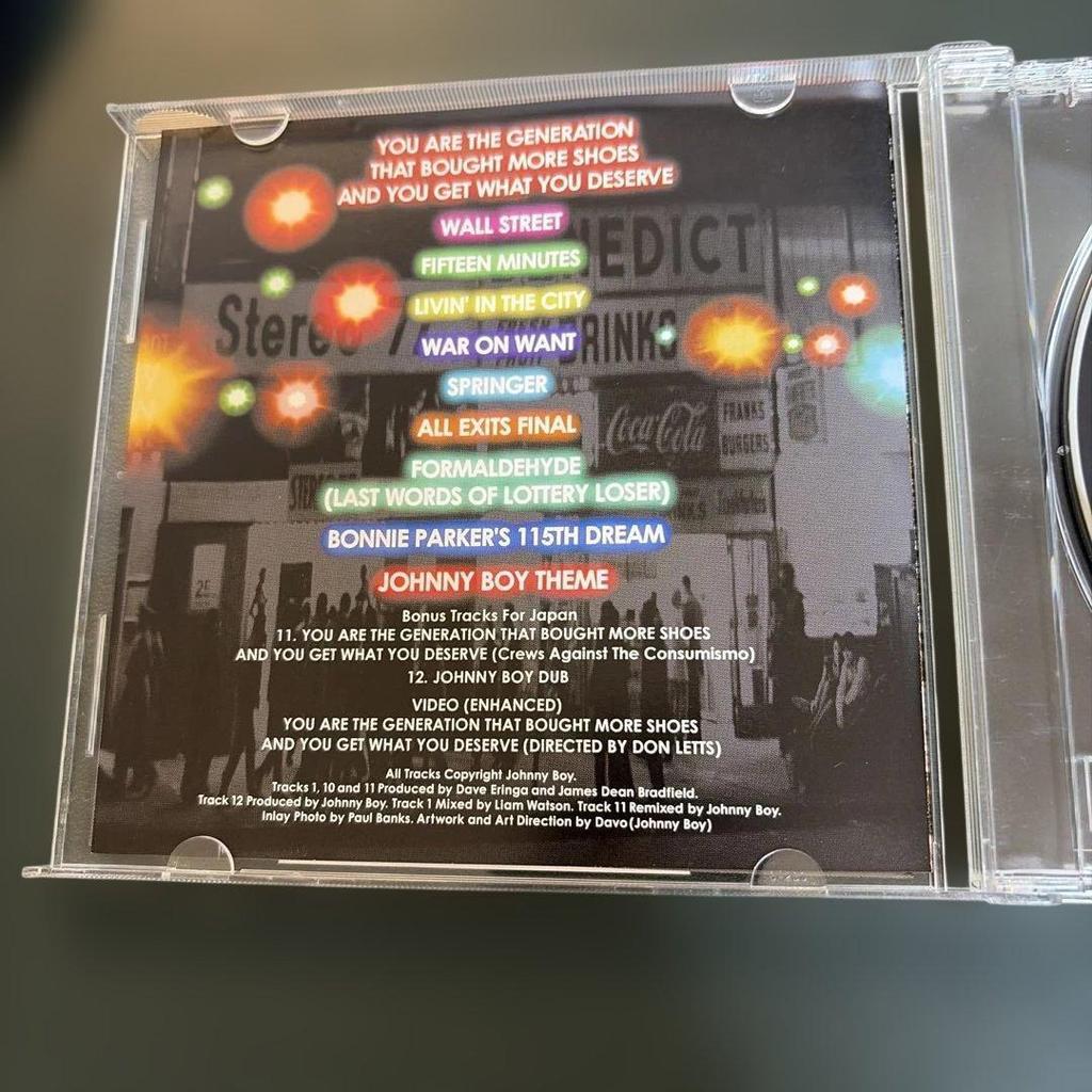 Used JOHNNY BOY CD Album