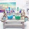 Cartoon Cute Keychain Milk Tea Cup Liquid Quicksand Sequin Keyring