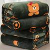 Elegant Flower Flannel Blanket Botanical Floral Printed Bed Blankets Super Soft Plush Throw Blanket for Home Sofa Couch Travel