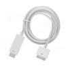 1080P 30 Pin Dock Male To HDMI-compatible Male Adapter Cable For iPhone Ipad Itouch- White