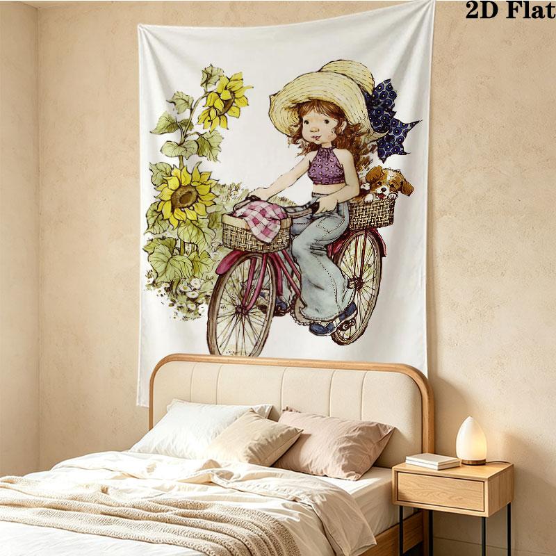 Sarakey Wall Tapestry Aesthetic Wall Hanging Printed Fabric Blanket Decorative Tapestries For Bedroom Living Room Home Decor