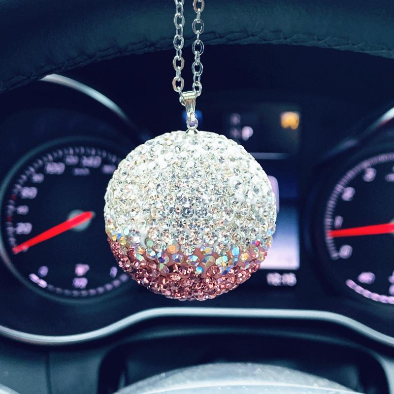 

Автомобильный декоративный аксессуар для интерьера Хрустальный шар Бриллиант Автомобильная подвеска Мультяшный стиль StyleC
