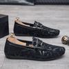 Summer New Versatile Trend Men's Shoes Soft Leather Soft Sole Wear-resistant Doudou Shoes Fashion Classic Business