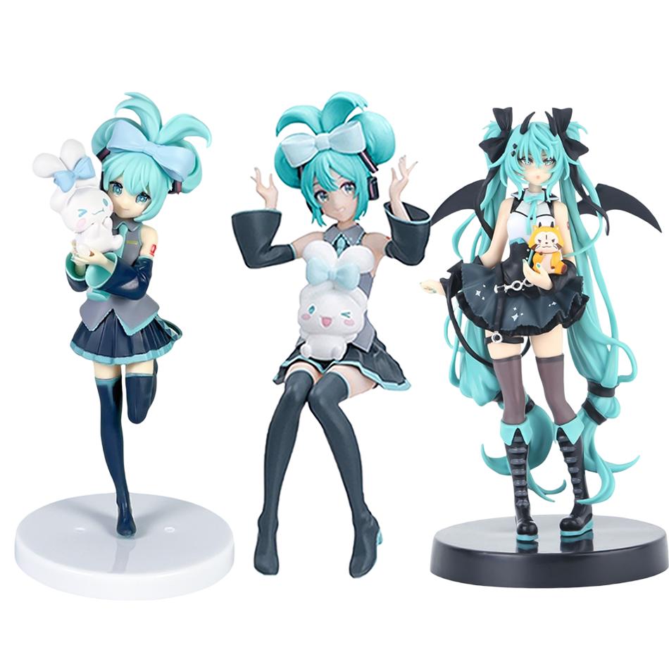 Anime Hatsune Miku Figure Fairy Tales Peripheral Collectible Models Decorative Decorations Children Kawaii Gift PVC Figurine