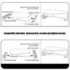 Entertainment Furniture Stand for Horizontal Game Console Positioning, Black Acrylic Desktop Support Pair for Home Gaming and Media Shelf Use