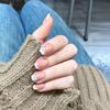 Chic Floral French Short Nail Tips: Cute, Detachable, and Gentle Whitening False Nails