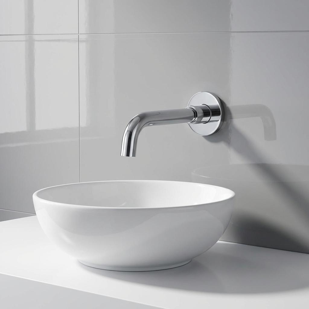 Modern Brass 2-Hole Wall-Mounted Metered Bath Mixer Tap Single Handle Swivel Sink Spout Golden Bronze Finish Ceramic Valve