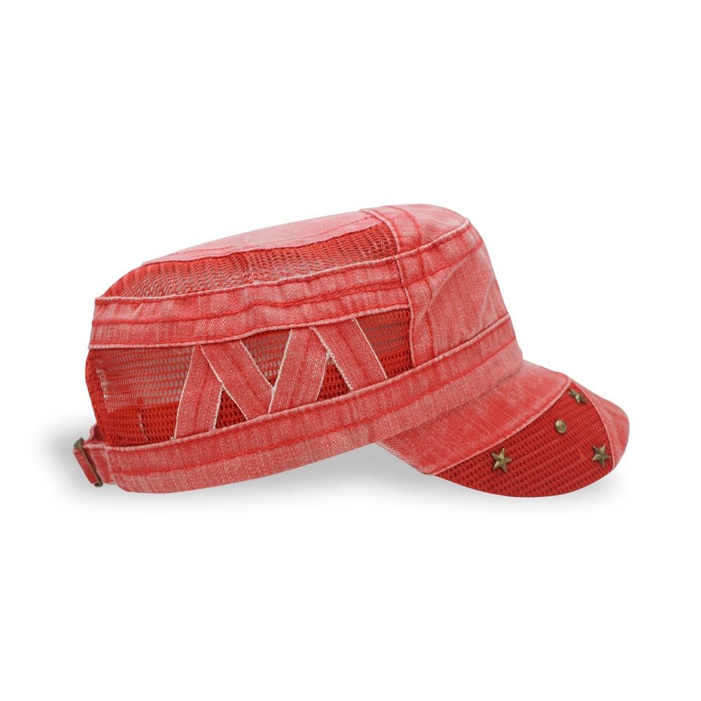 High Quality Outdoor Waterproof Flat-top Cap Anti-UV Pure Color Flat Top Worn-out Hat