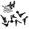 Set of 6 Acoustic Electric Guitar Tuners with Installation Screws and Bushings Suitable for 10mm Left Hand Peg Holes
