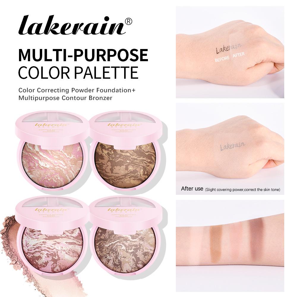 Matte Face Foundation Bronzer Pressed Powder Compact Long Lasting Oil Control Translucent Loose Setting Powder For Face Makeup