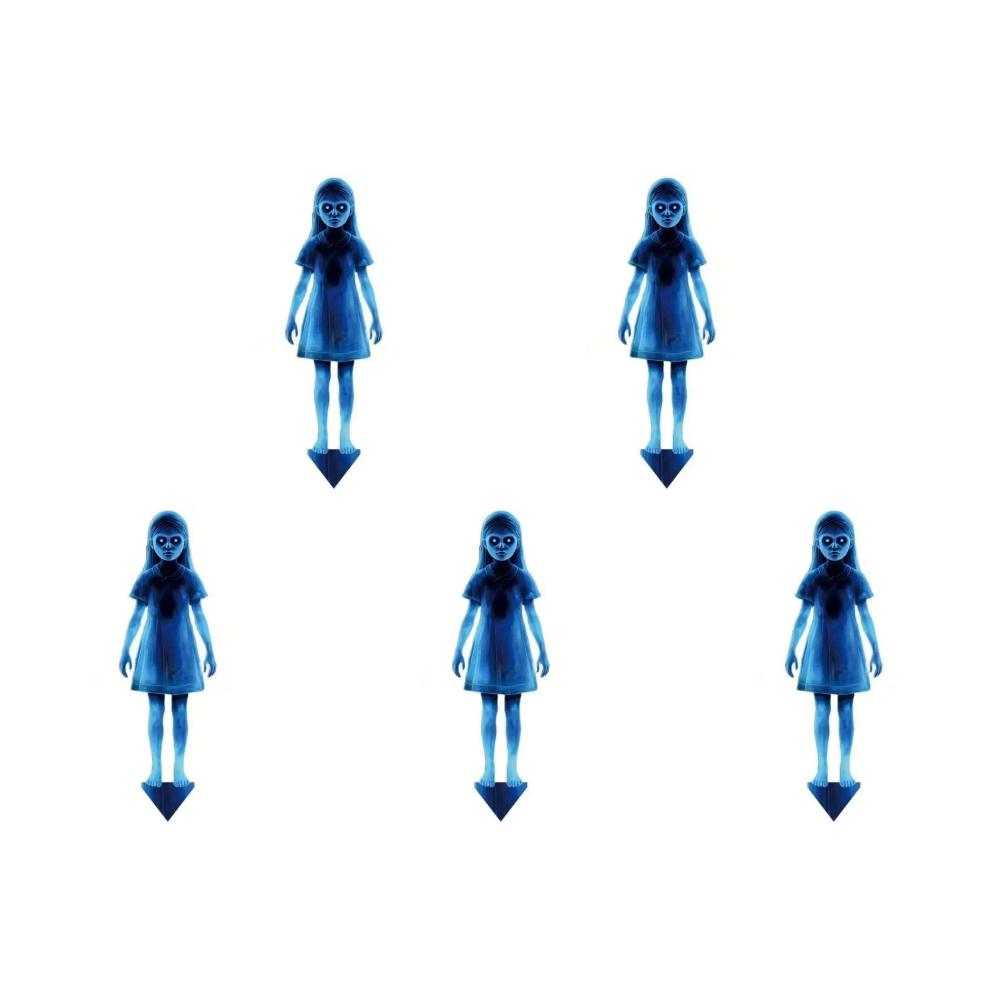 Halloween Metal Yard Signs Ghosts Garden Stake Outdoor Halloween Decorations Spooky Ghost Yard Sign for Lawn Patio Haunted House