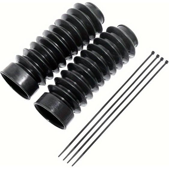 

49mm Front Fork Rubber Gaiters Boots Shock Absorber Dust Cover for Harley Dyna