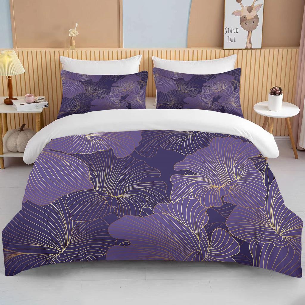 Botanical Flower Double Bed Duvet Cover Bed European Bedding Sets Home Textiles Luxury Pillow Cases Bedroom Bedding Sets