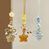 Ice Transparent Mobile Bag Pendant Chinese Style Mobile Phone Strap  Women Girls