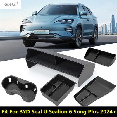 Armlehnen-Aufbewahrungsbox Becherhalter Armaturenbrett-Behälter für BYD Seal U Sealion 6 Song Plus 2024 2025 Auto-Innenzubehör