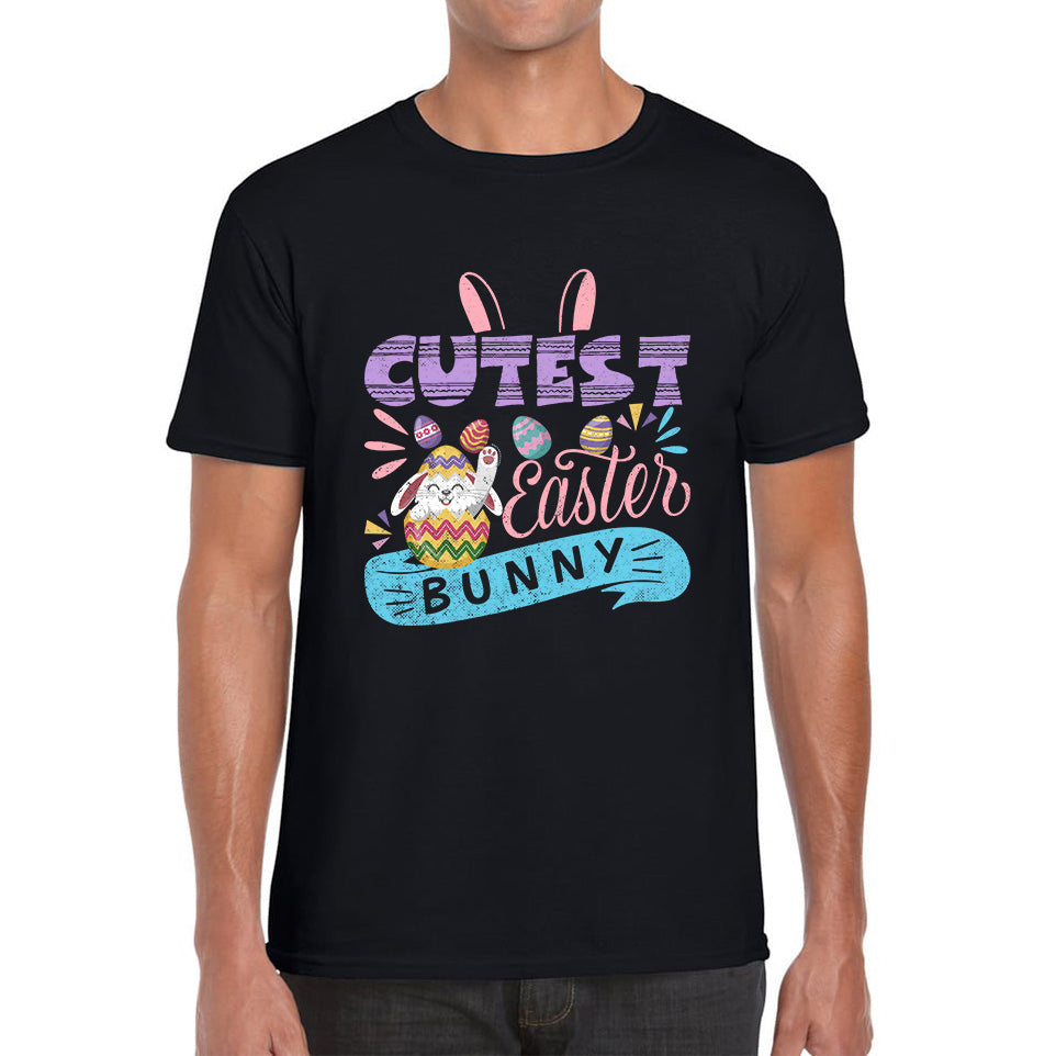 Cutest Easter Bunny Happy Easter Day Colorful Easter Eggs Easter Bunny Rabbit Easter Egg Hunt Mens Tee Top M